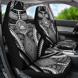 Polynesian Car Seat Covers - American Samoa Coat Of Arm With Poly Patterns - 105905 - YourCarButBetter