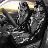 Polynesian Car Seat Covers - American Samoa Coat Of Arm With Poly Patterns - 105905 - YourCarButBetter