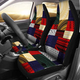 Polynesian Car Seat Covers - Design Retro Patchwork - 105905 - YourCarButBetter
