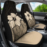 Polynesian Car Seat Covers Hibiscus Gold 232125 - YourCarButBetter