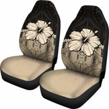 Polynesian Car Seat Covers Hibiscus Gold 232125 - YourCarButBetter