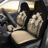 Polynesian Car Seat Covers Hibiscus Gold 232125 - YourCarButBetter
