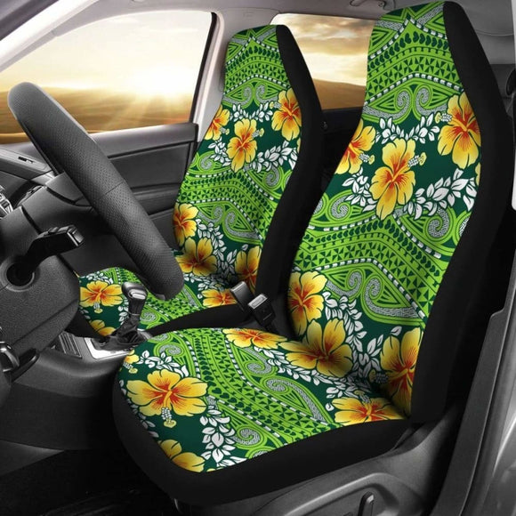 Polynesian Car Seat Covers - Polynesian Hibiscus Patterns - Bn02 232125 - YourCarButBetter