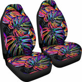 Polynesian Car Seat Covers - Palm Leaves Neon Color - 09 153908 - YourCarButBetter