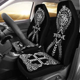 Polynesian Car Seat Covers - Polynesian Shark Tattoo Tribal - 105905 - YourCarButBetter