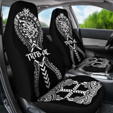 Polynesian Car Seat Covers - Polynesian Shark Tattoo Tribal - 105905 - YourCarButBetter