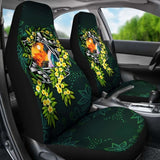 Polynesian Car Seat Covers - Ti Leaf Lei Turtle - Amazing 091114 - YourCarButBetter