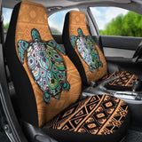 Polynesian Car Seat Covers - Turtle Color Pattern - 105905 - YourCarButBetter