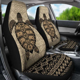 Polynesian Car Seat Covers - Polynesian Turtle Pattern Brown - 105905 - YourCarButBetter