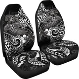 Polynesian Car Seat Covers - White Shark Polynesian Tattoo - 102802 - YourCarButBetter