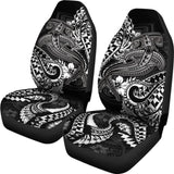 Polynesian Car Seat Covers - White Shark Polynesian Tattoo - 102802 - YourCarButBetter