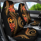 Polynesian Hawaii Car Seat Covers - Gold Plumeria - 105905 - YourCarButBetter