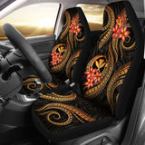 Polynesian Hawaii Car Seat Covers - Gold Plumeria - 105905 - YourCarButBetter