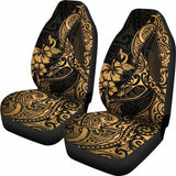 Polynesian Hawaii Car Seat Covers - Polynesian Golden Humpback Whale - 102802 - YourCarButBetter