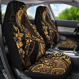Polynesian Hawaii Car Seat Covers - Polynesian Golden Humpback Whale - 102802 - YourCarButBetter