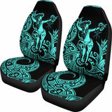 Polynesian Hawaii Car Seat Covers - Hula Girl Neon Blue - 153908 - YourCarButBetter