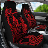 Polynesian Hawaii Car Seat Covers - Hula Girl Red - 105905 - YourCarButBetter