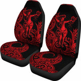 Polynesian Hawaii Car Seat Covers - Hula Girl Red - 105905 - YourCarButBetter