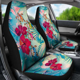 Polynesian Hawaii Car Seat Covers - Plumeria Turtles With Hibiscus - 091114 - YourCarButBetter