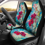 Polynesian Hawaii Car Seat Covers - Plumeria Turtles With Hibiscus - 091114 - YourCarButBetter