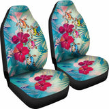 Polynesian Hawaii Car Seat Covers - Plumeria Turtles With Hibiscus - 091114 - YourCarButBetter