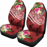 Polynesian Hawaii Car Seat Covers - Summer Plumeria (Red) - 105905 - YourCarButBetter