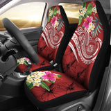 Polynesian Hawaii Car Seat Covers - Summer Plumeria (Red) - 105905 - YourCarButBetter