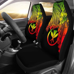 Polynesian Hawaii Car Seat Covers - Tribal Wave Tattoo Reggae - 174914 - YourCarButBetter