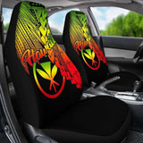 Polynesian Hawaii Car Seat Covers - Tribal Wave Tattoo Reggae - 174914 - YourCarButBetter