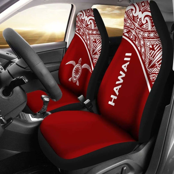 Polynesian Hawaii Turtle Car Seat Covers Curve Red New 091114 - YourCarButBetter