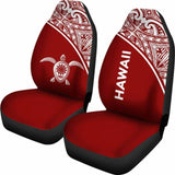 Polynesian Hawaii Turtle Car Seat Covers Curve Red New 091114 - YourCarButBetter
