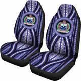 Polynesian Samoa Car Seat Covers Blue Version 105905 - YourCarButBetter