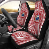 Polynesian Samoa Car Seat Covers Red Version 105905 - YourCarButBetter