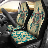 Polynesian Turtle Car Seat Covers - Maori Sun Turtle - 105905 - YourCarButBetter