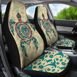 Polynesian Turtle Car Seat Covers - Maori Sun Turtle - 105905 - YourCarButBetter