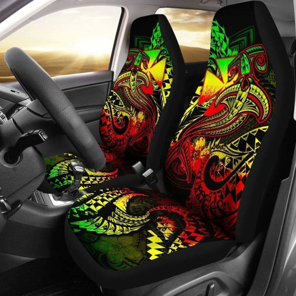 Polynesian Wallis And Futuna Car Seat Covers Polynesian Reggae Shark 105905 - YourCarButBetter
