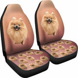 Pomeranian Car Seat Cover 195016 - YourCarButBetter