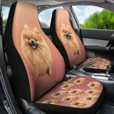 Pomeranian Car Seat Cover 195016 - YourCarButBetter