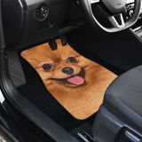 Pomeranian Dog Car Floor Mats Funny Dog Face 195016 - YourCarButBetter