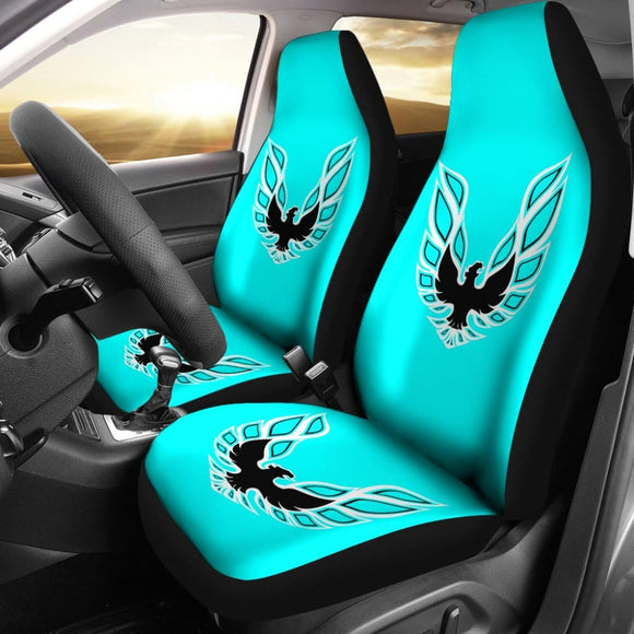 Pontiac Firebird Aqua Themed Car Seat Covers Custom 2 212803 - YourCarButBetter