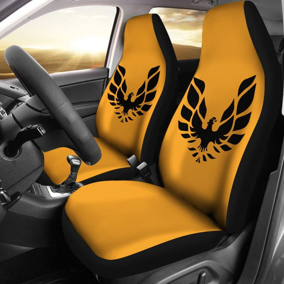 Pontiac Firebird Gold Themed Car Seat Covers Custom 1 212803 - YourCarButBetter