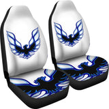 Pontiac Firebird White Themed Car Seat Covers Custom 2 212803 - YourCarButBetter