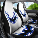 Pontiac Firebird White Themed Car Seat Covers Custom 2 212803 - YourCarButBetter