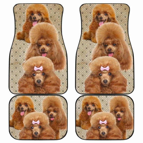 Poodle Car Floor Mats Funny For Poodle Dog Lover 110424 - YourCarButBetter