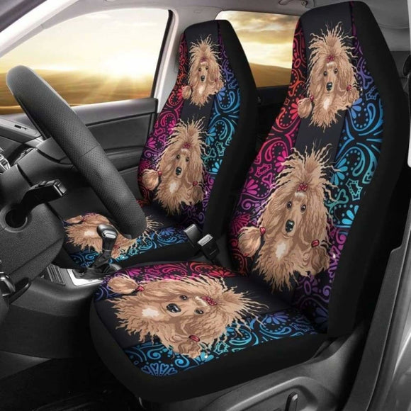 Poodle Car Seat Covers 08 110424 - YourCarButBetter