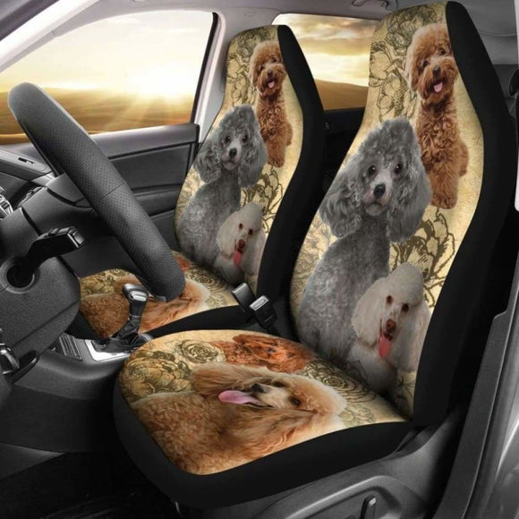 Poodle - Car Seat Covers 110424 - YourCarButBetter