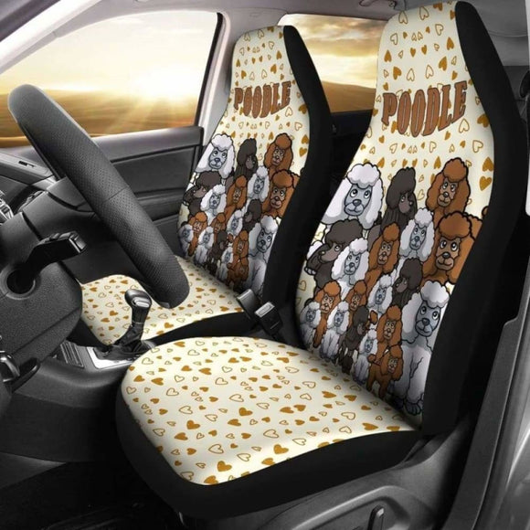 Poodle Car Seat Covers 16 110424 - YourCarButBetter