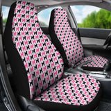 Poodle Car Seat Covers Pink 110424 - YourCarButBetter