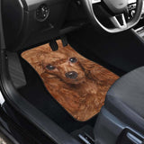 Poodle Dog Car Floor Mats Funny Dog Face 110424 - YourCarButBetter