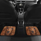 Poodle Dog Car Floor Mats Funny Dog Face 110424 - YourCarButBetter